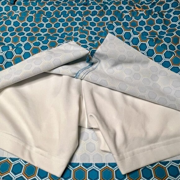 Slazenger Skort Aqua Retro Multicolor‎ Pattern Tennis Athletic Wear Size 14 - Picture 7 of 9